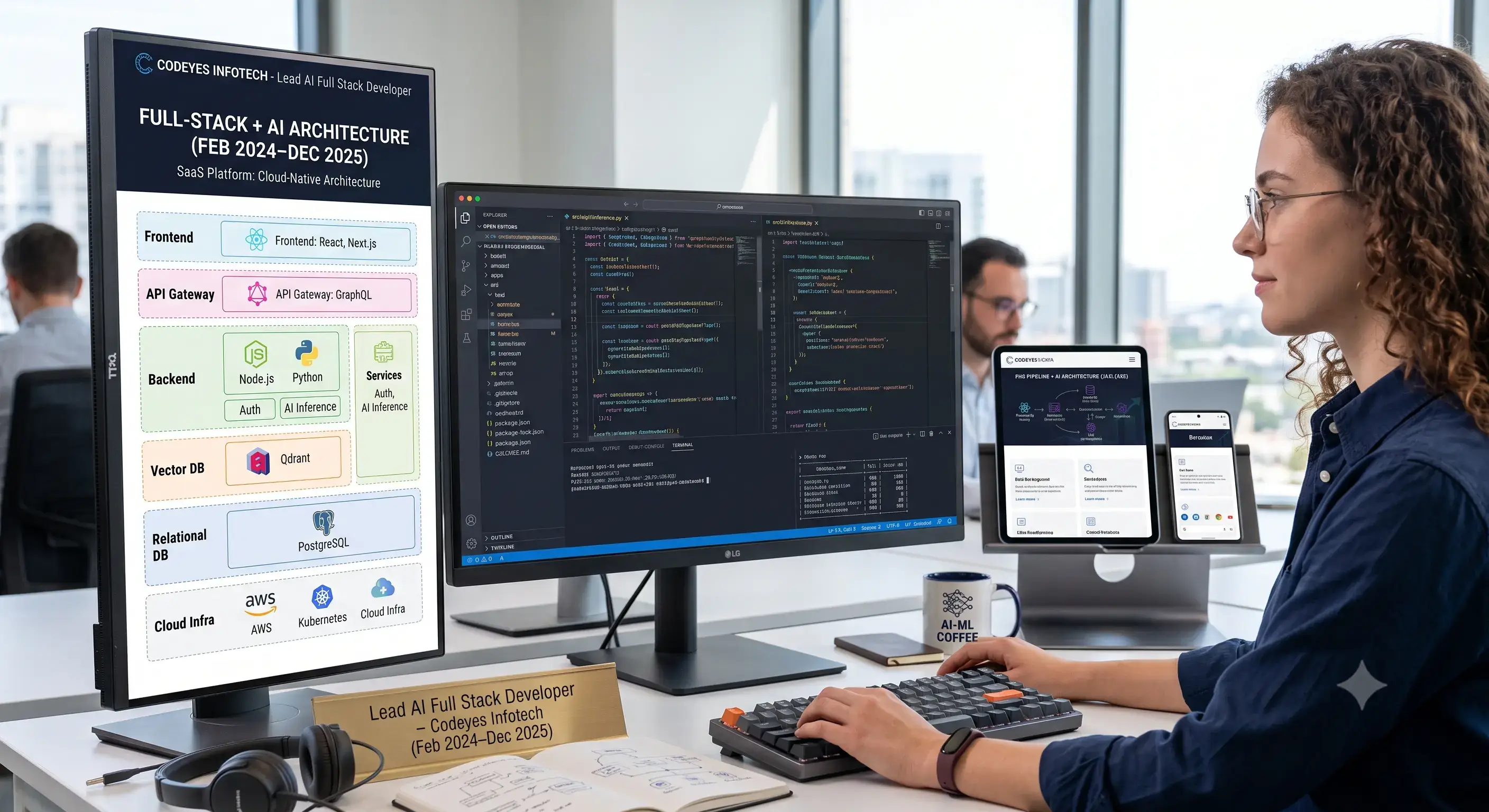 Codeyes Infotech software development and AI engineering projects