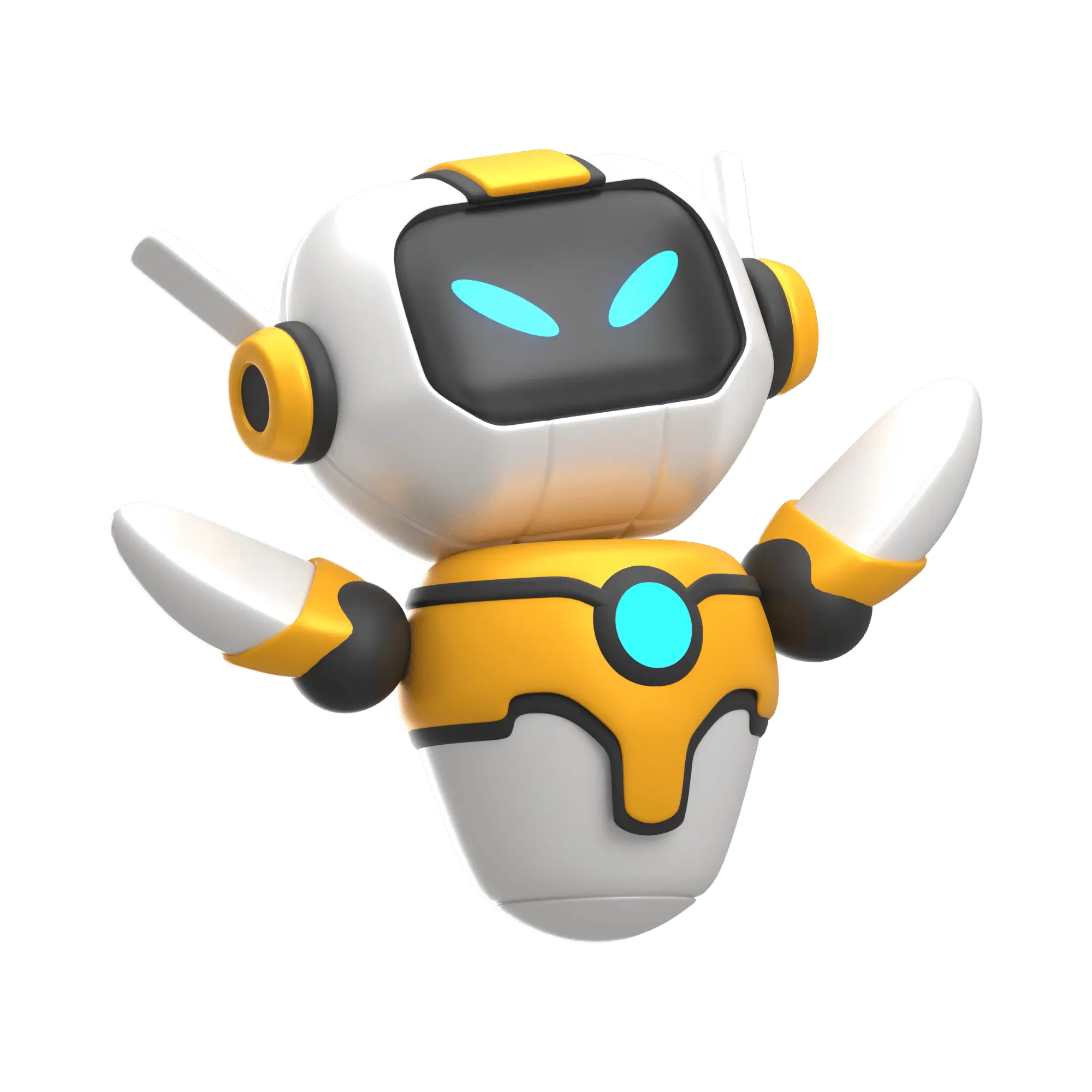 AI robot flying